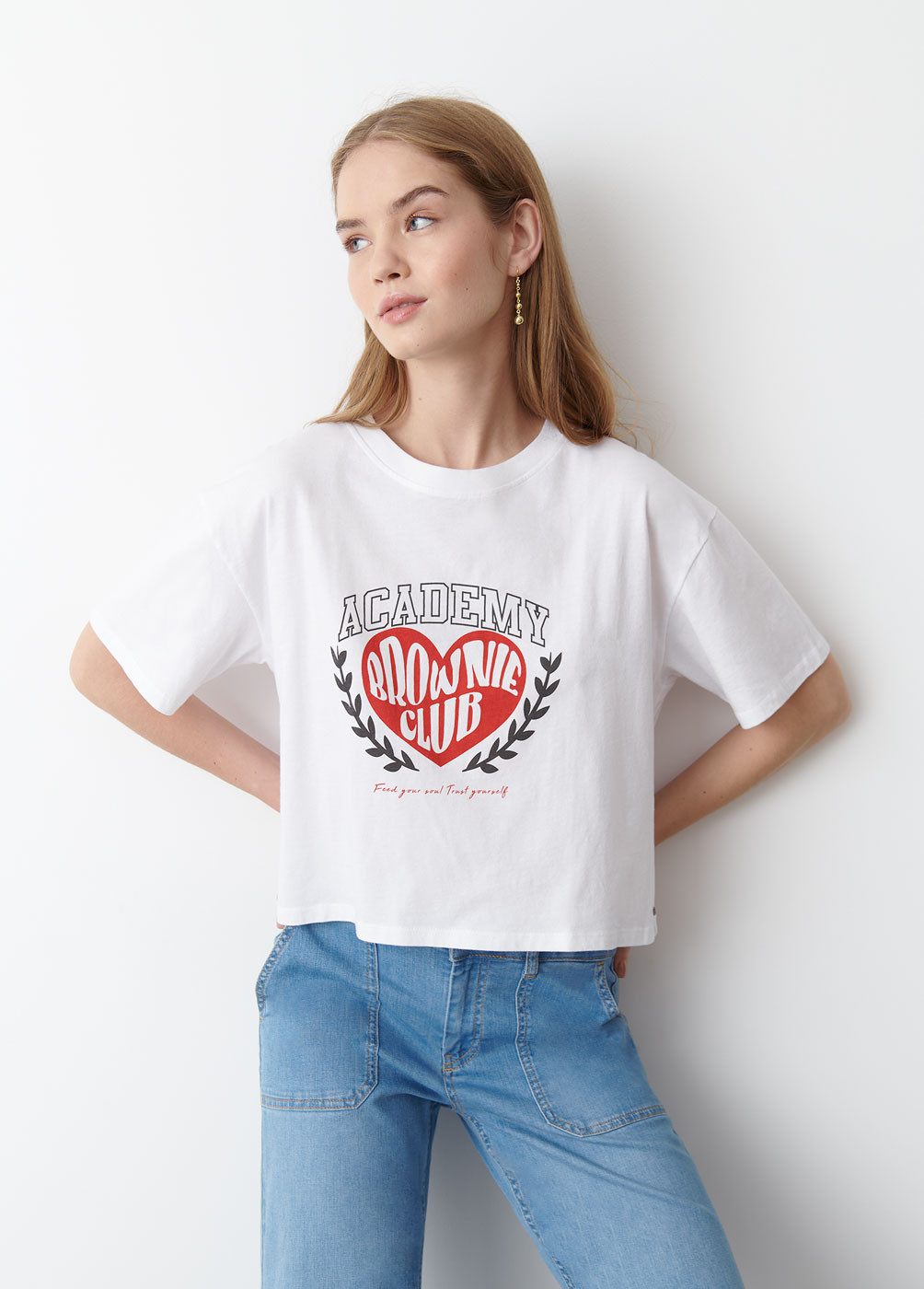 T-SHIRT COM ESTAMPADO DE...