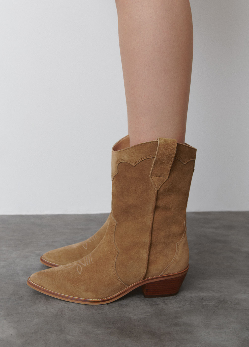 Botas cowboy partes lisas