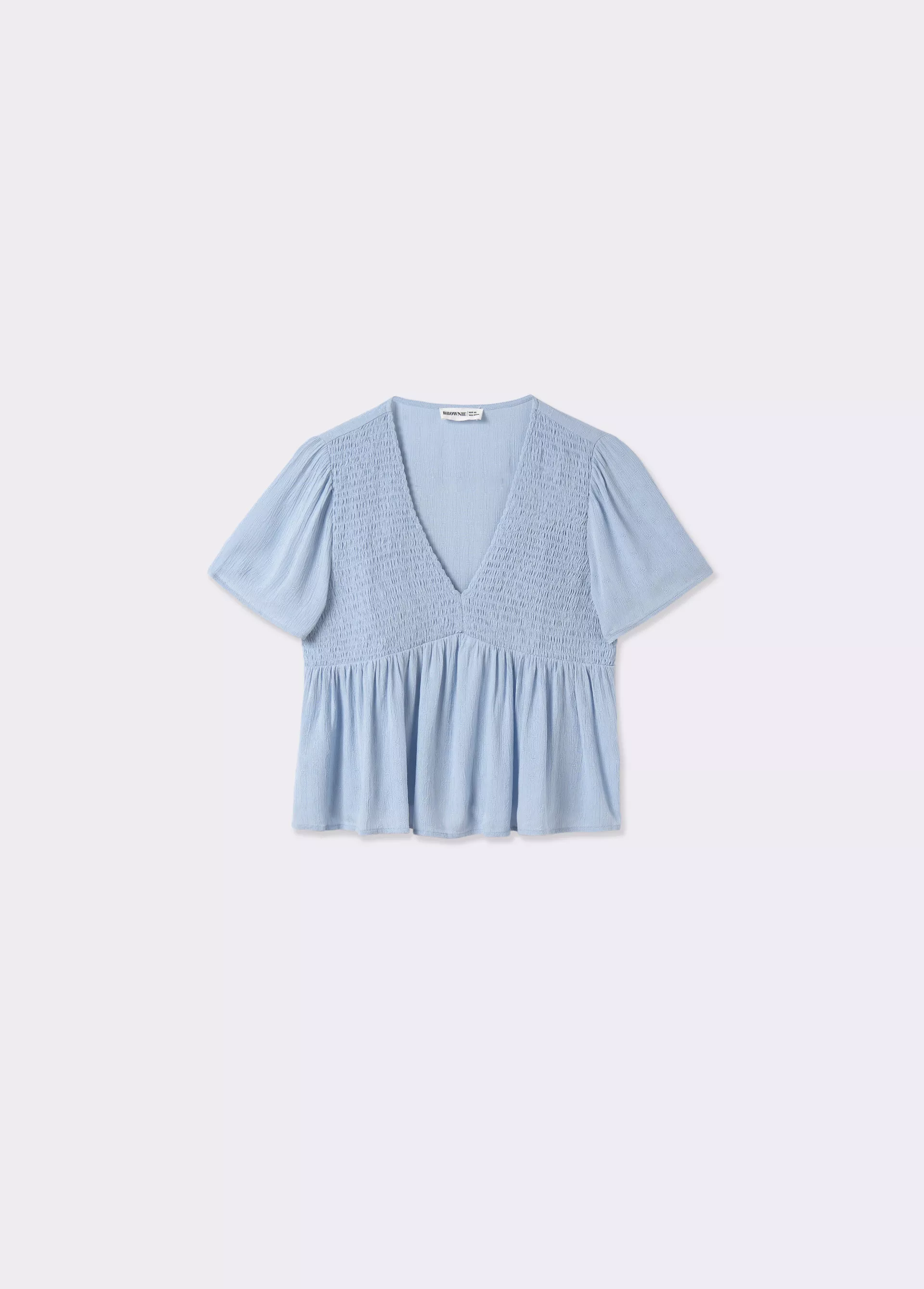 Blusa manga curta elasticos BROWNIE
