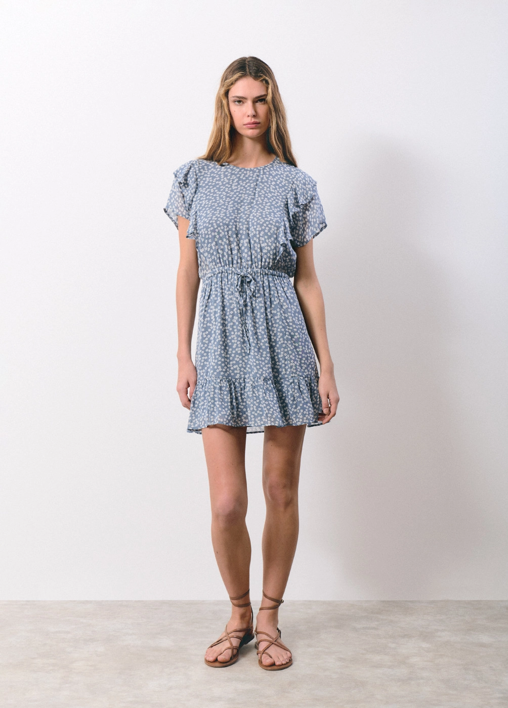 Robe à imprimé bicolore