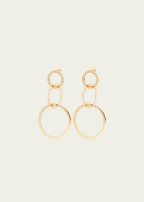 Boucles d'oreilles pendantes 3 anneaux
