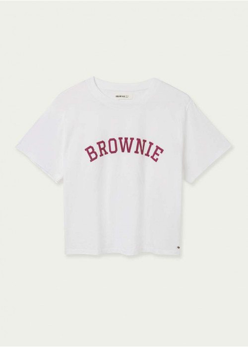 T-shirt bold brownie aubergine