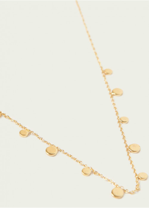 Collier petites plaques rondes