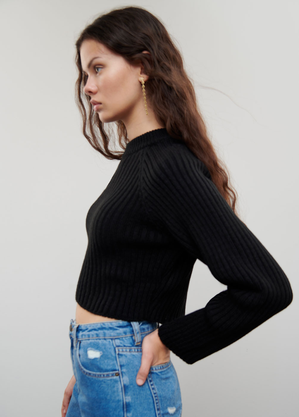 PULL-OVER CROPPED ÉPAIS