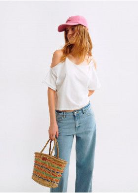 T-SHIRT CLAUDIE BRETELLES ÉPAULES