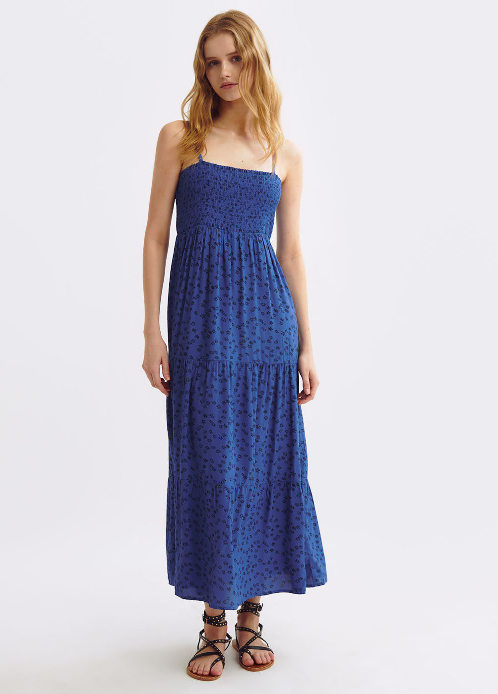 ROBE LONGUE IMPRIMÉE BRETELLES