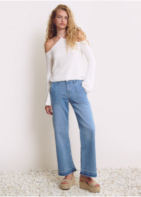SANDAAL ESPADRILLE HOOG BREDE KRUISBAND