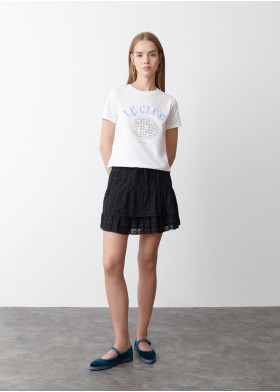 T-SHIRT ÉCUSSON MANCHES COURTES