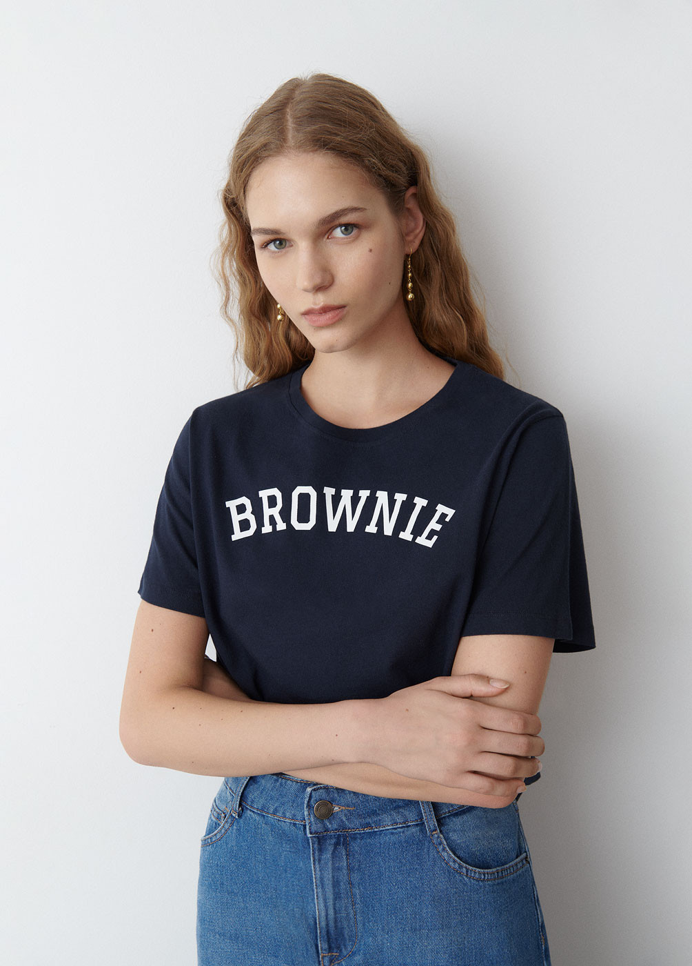 T-SHIRT BROWNIE MANCHES...