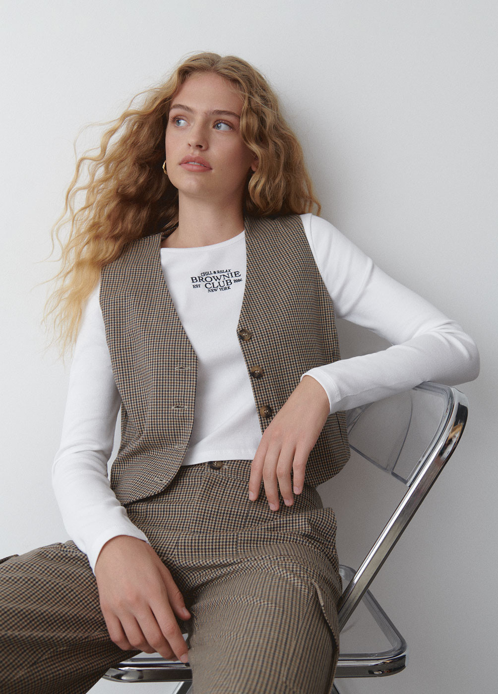 VEST GERUIT GEKLEED