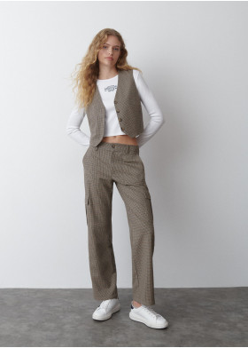 VEST GERUIT GEKLEED