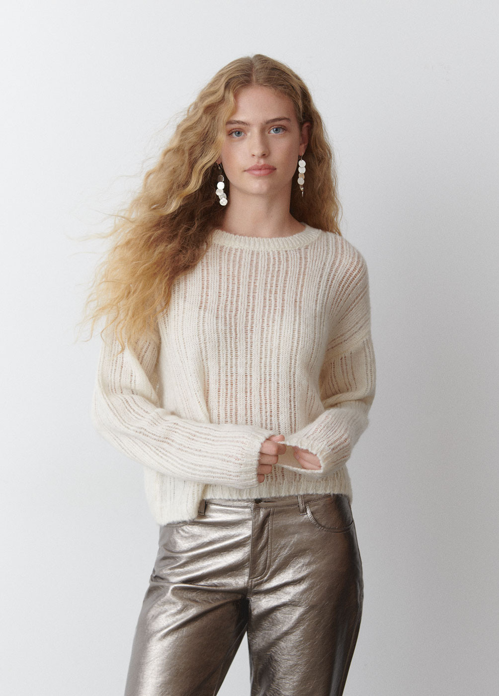 PULL AJOURÉ COL ROND