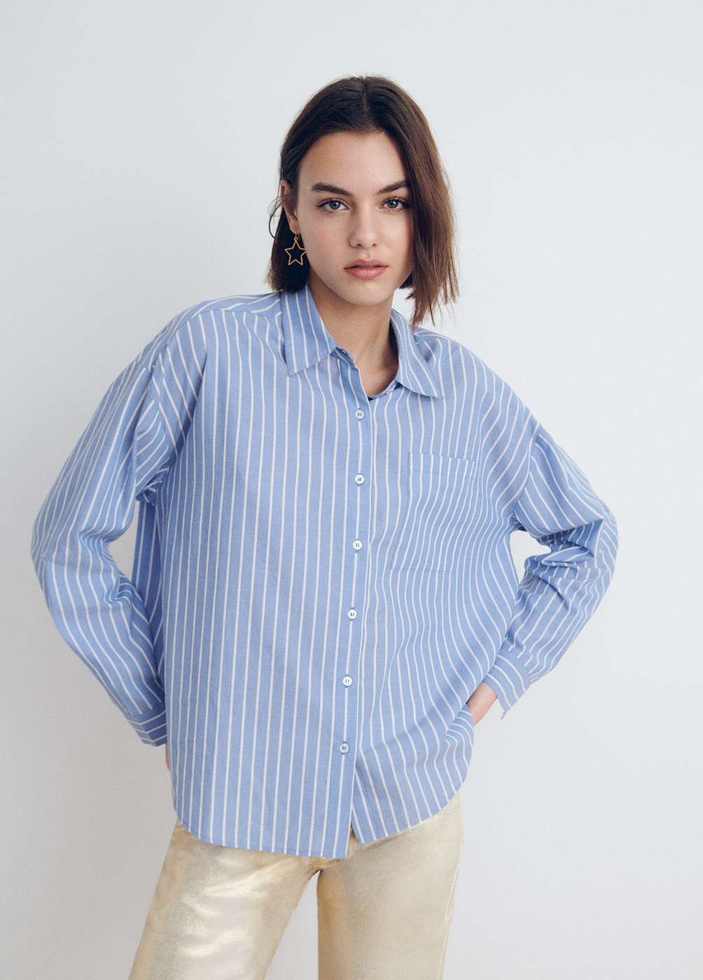 OVERHEMD OVERSIZED STREPEN