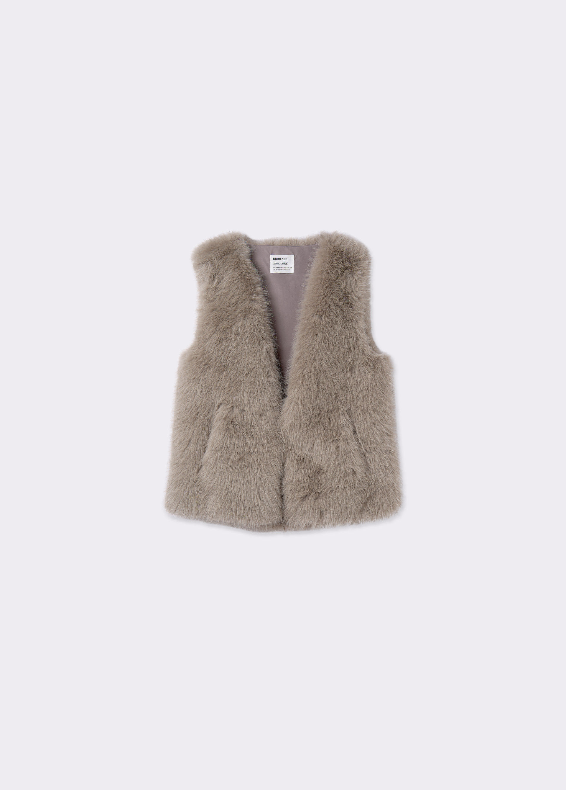 Faux fur gilet