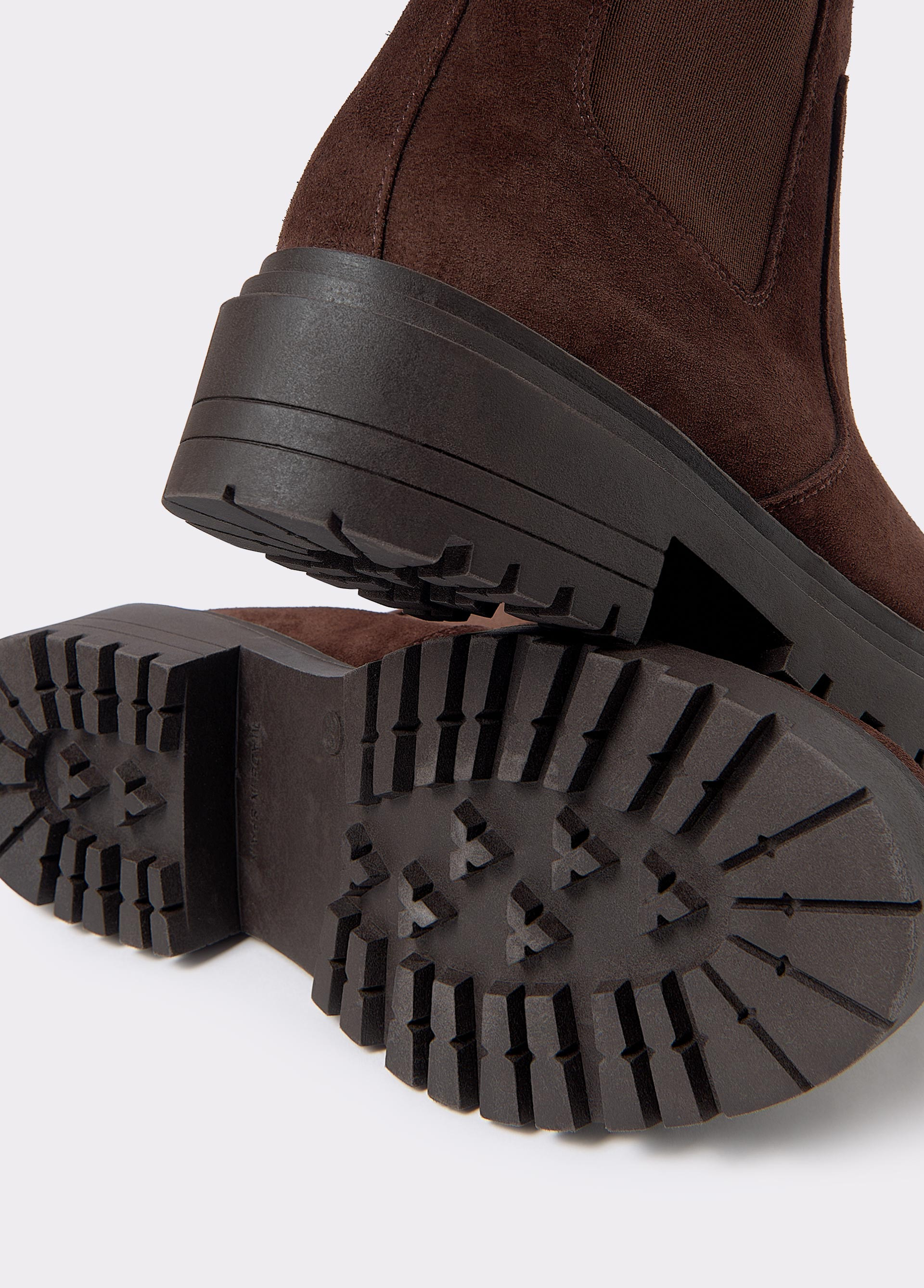 Bottines croute de cuir shop