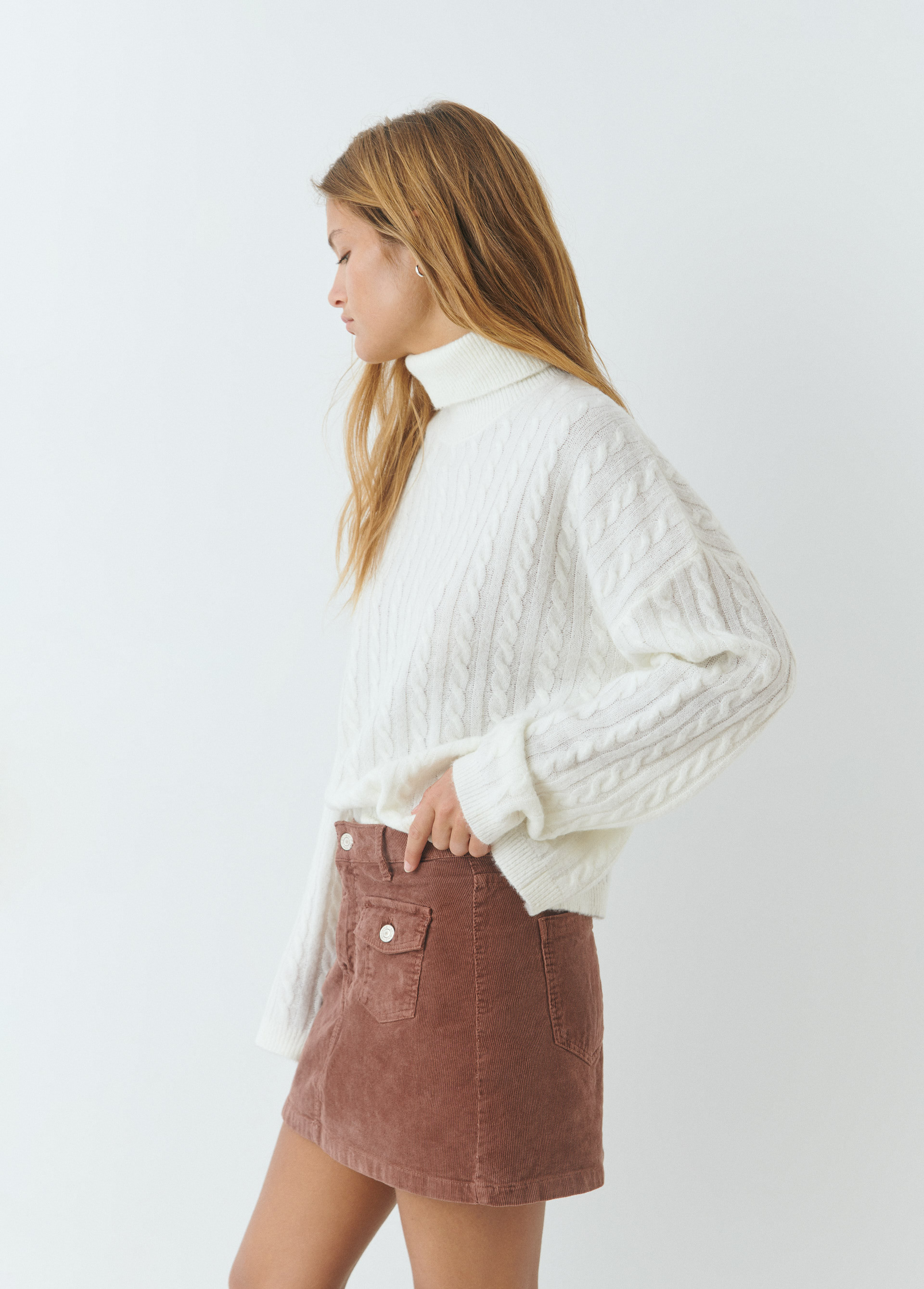 Jupe en velours cotelé sales