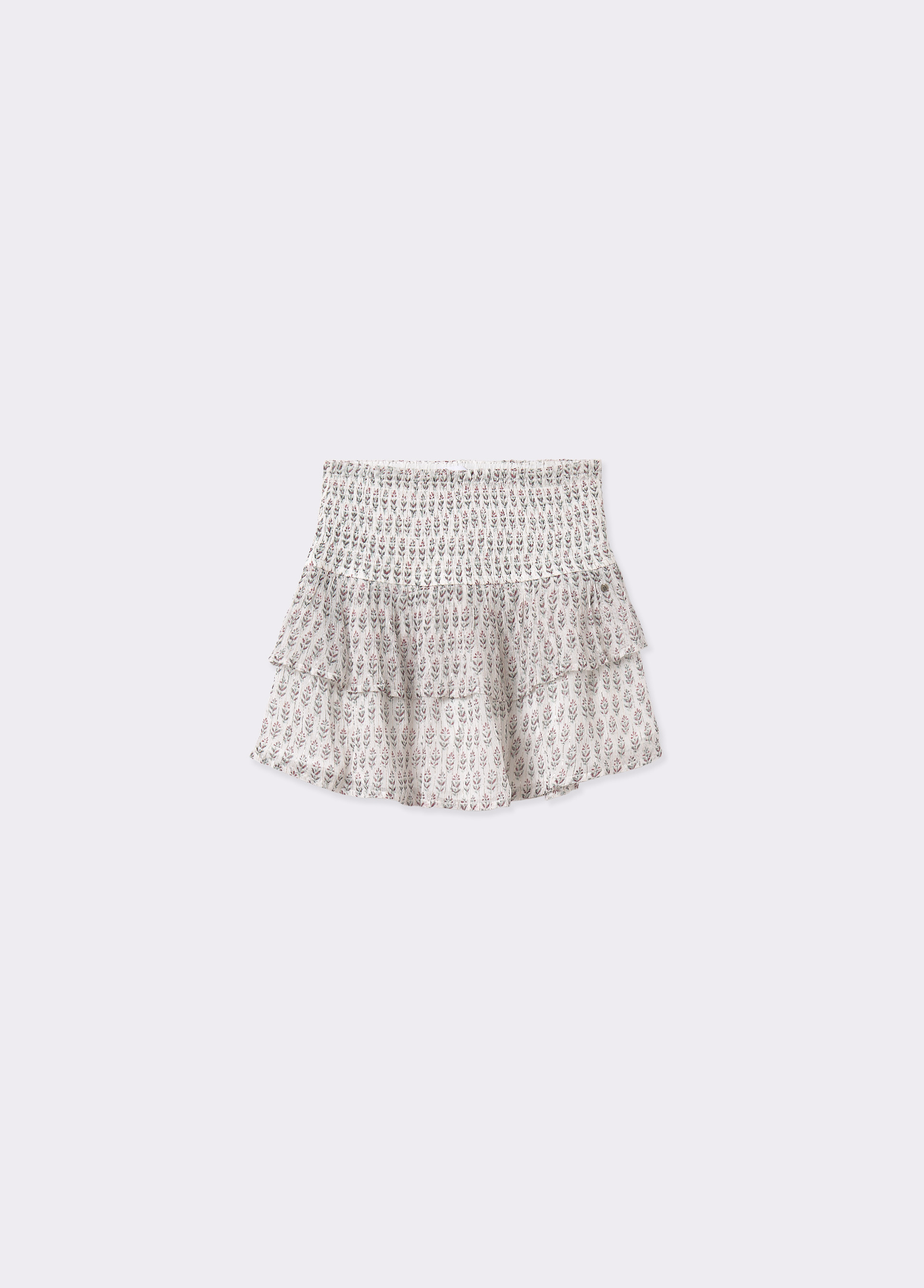 Rok ruches indianenprint