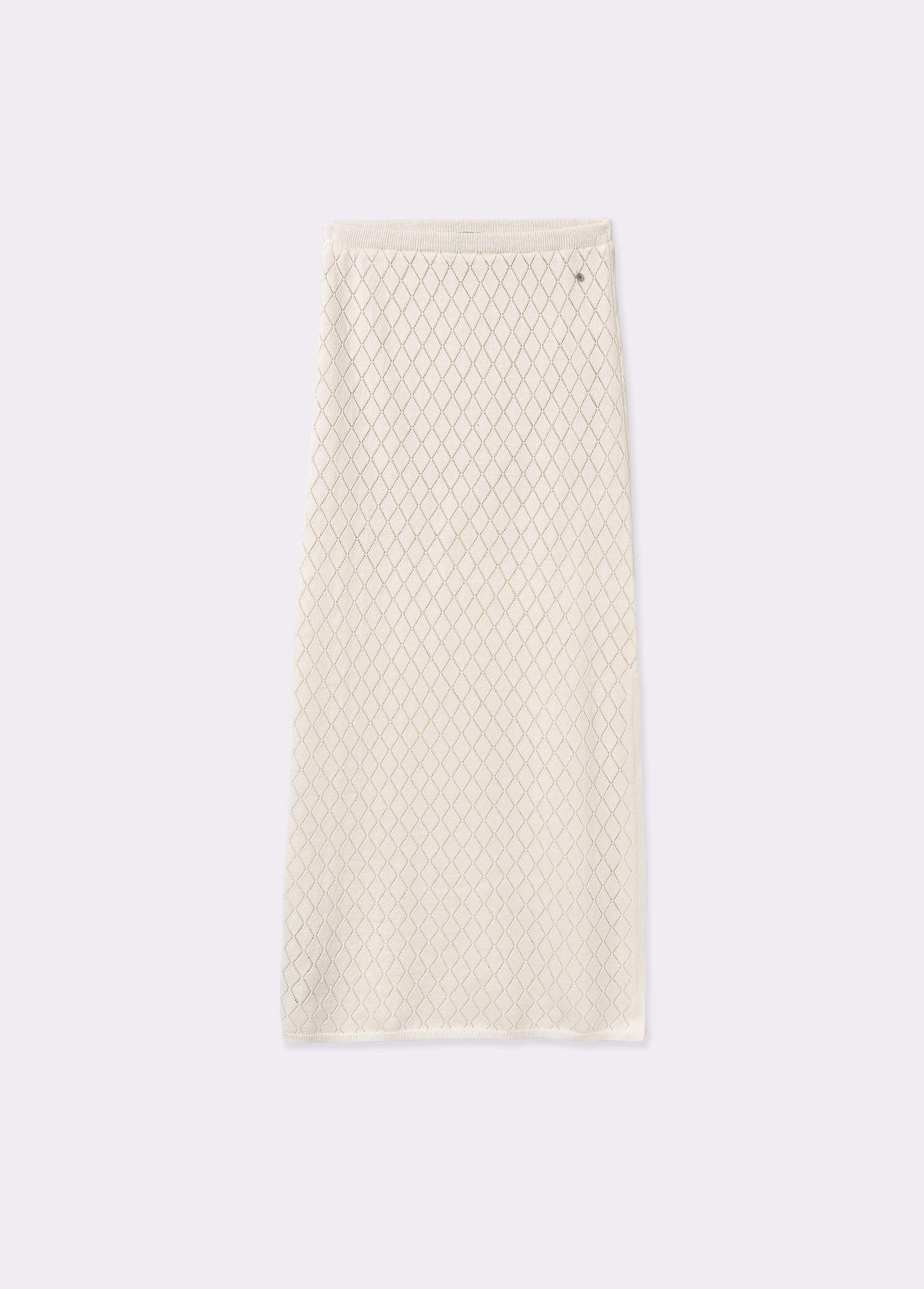 Long openwork skirt