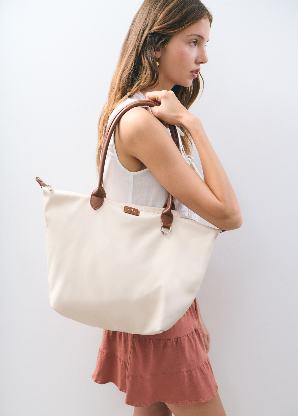 Nylon shopper bag