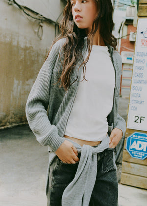 Gilet en maille avec logo