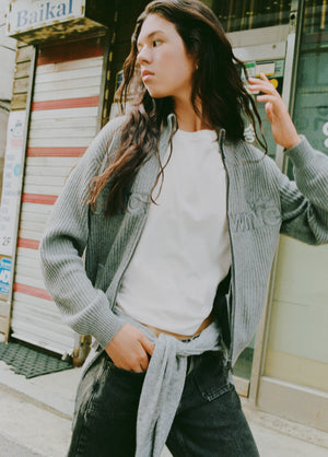 Gilet en maille avec logo