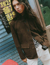 Veste en daim velours