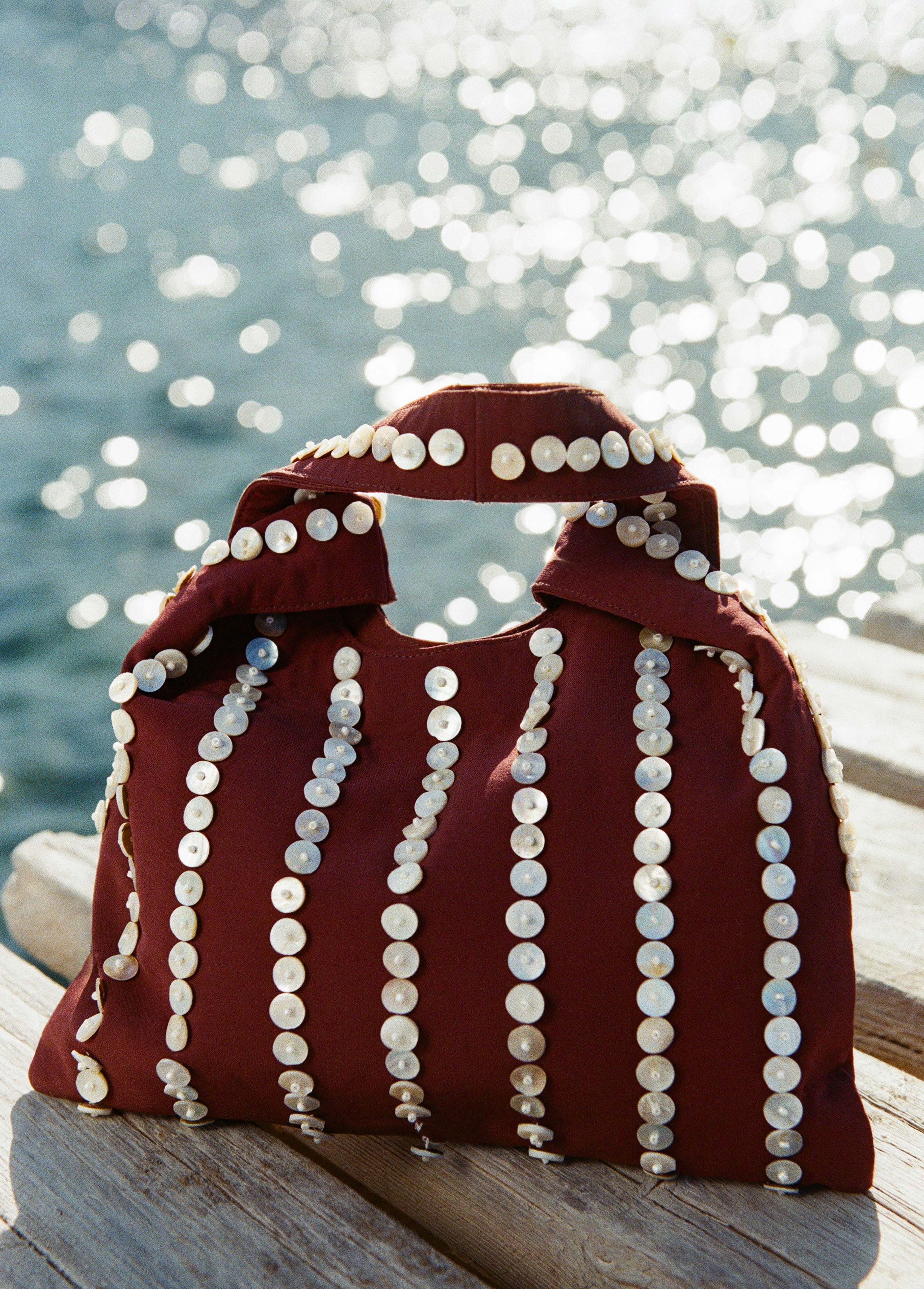Small mother-of-pearl handbag