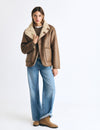 Abrigo reversible doble faz