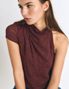 Blusa manga corta estampado