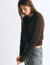Buttoned knit jacket