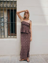 Long skirt with embroidery