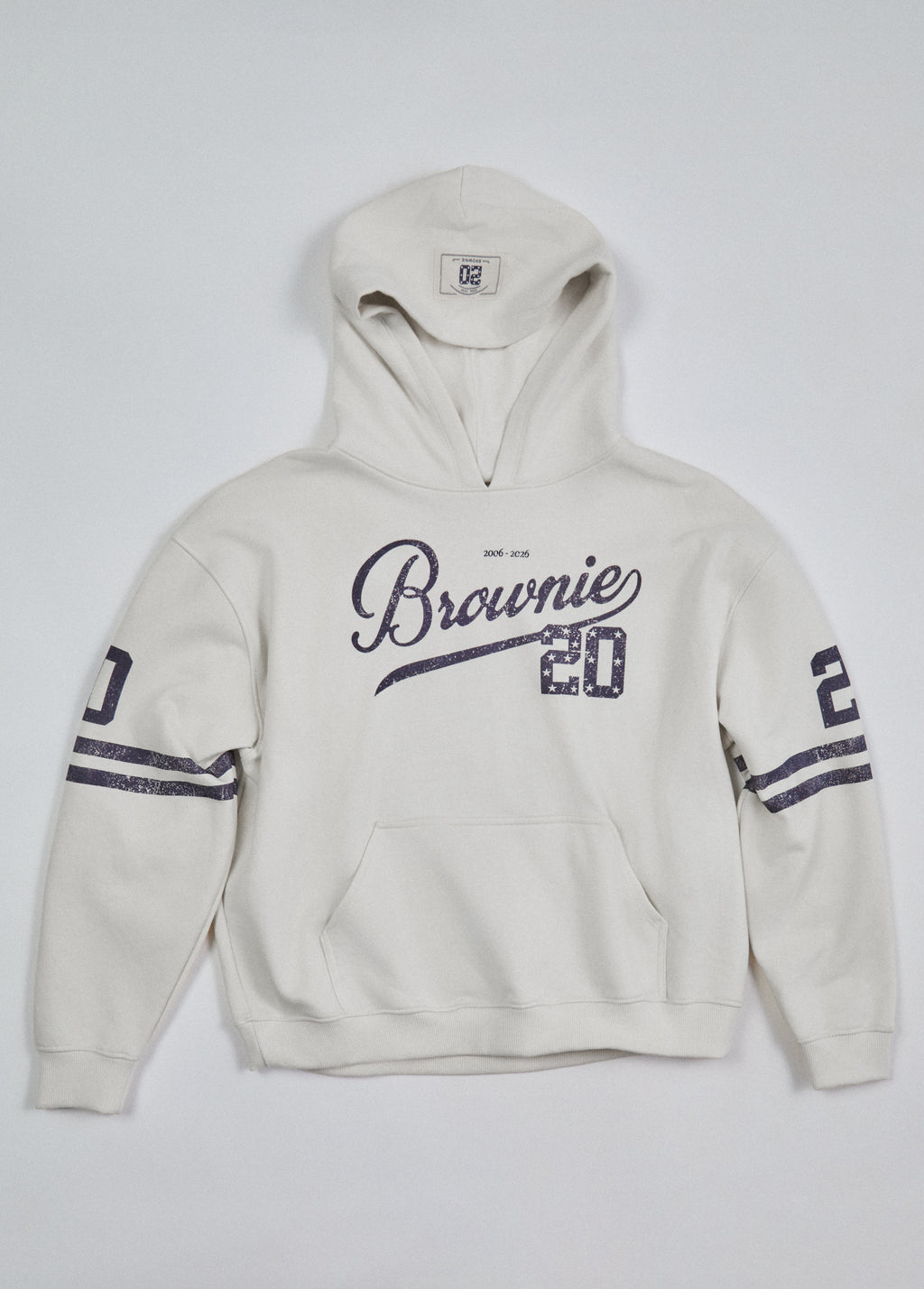 Sudadera capucha print aniversario