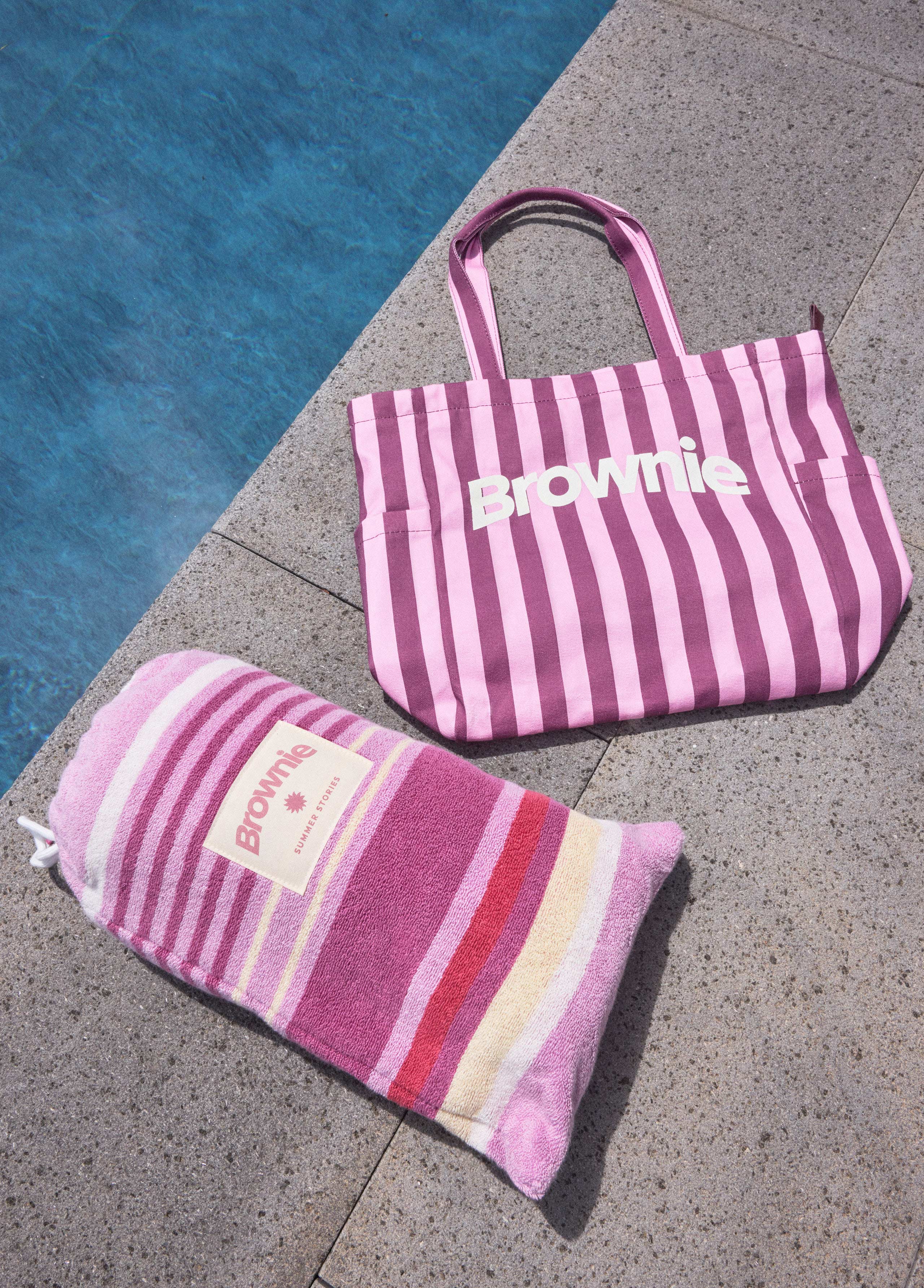 Tote bag canvas rayas