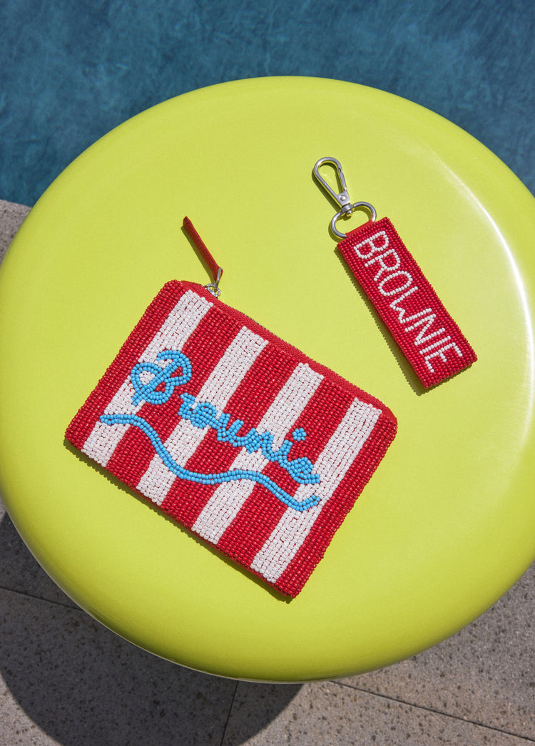 Monedero beads rayas