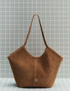 Bucket shopper bag with handles