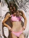 Bikini bottoms with palm tree print