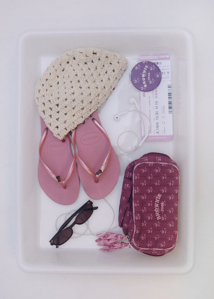 Small square toiletry bag