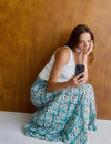 Long smocked skirt