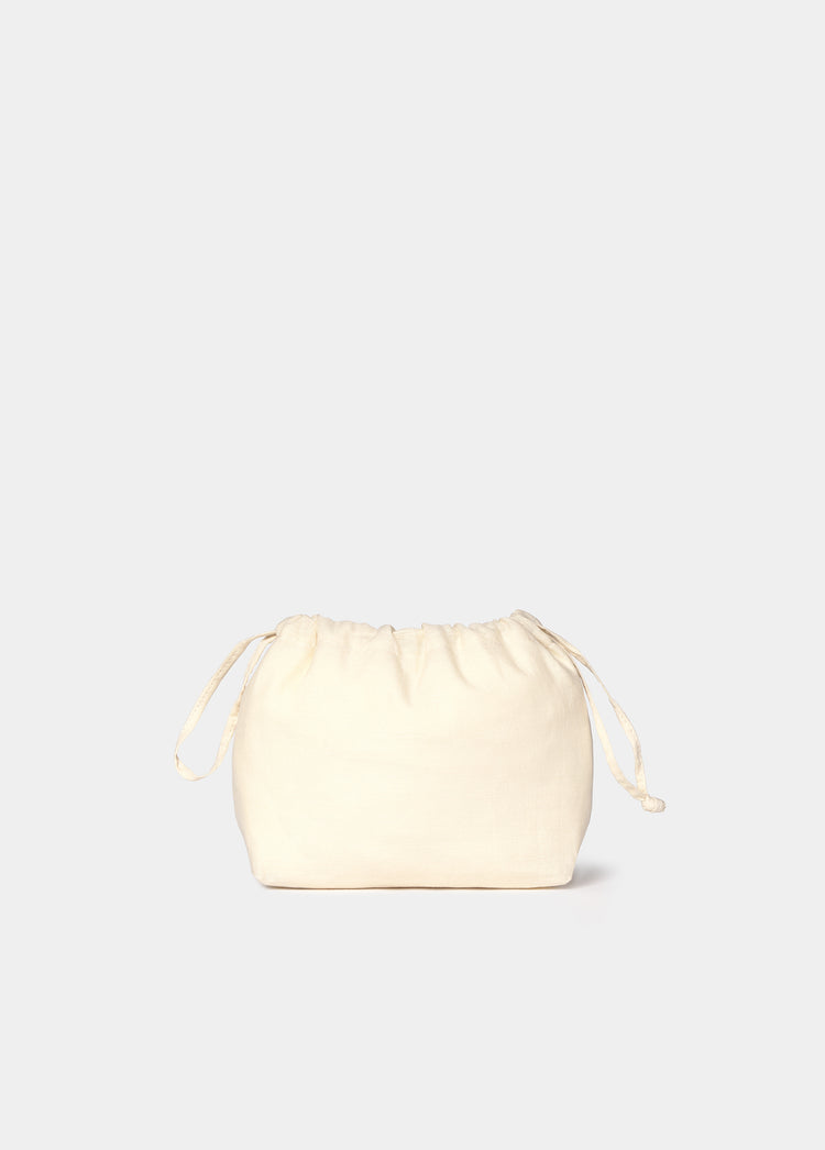Mala shopper pequena trançada em pele