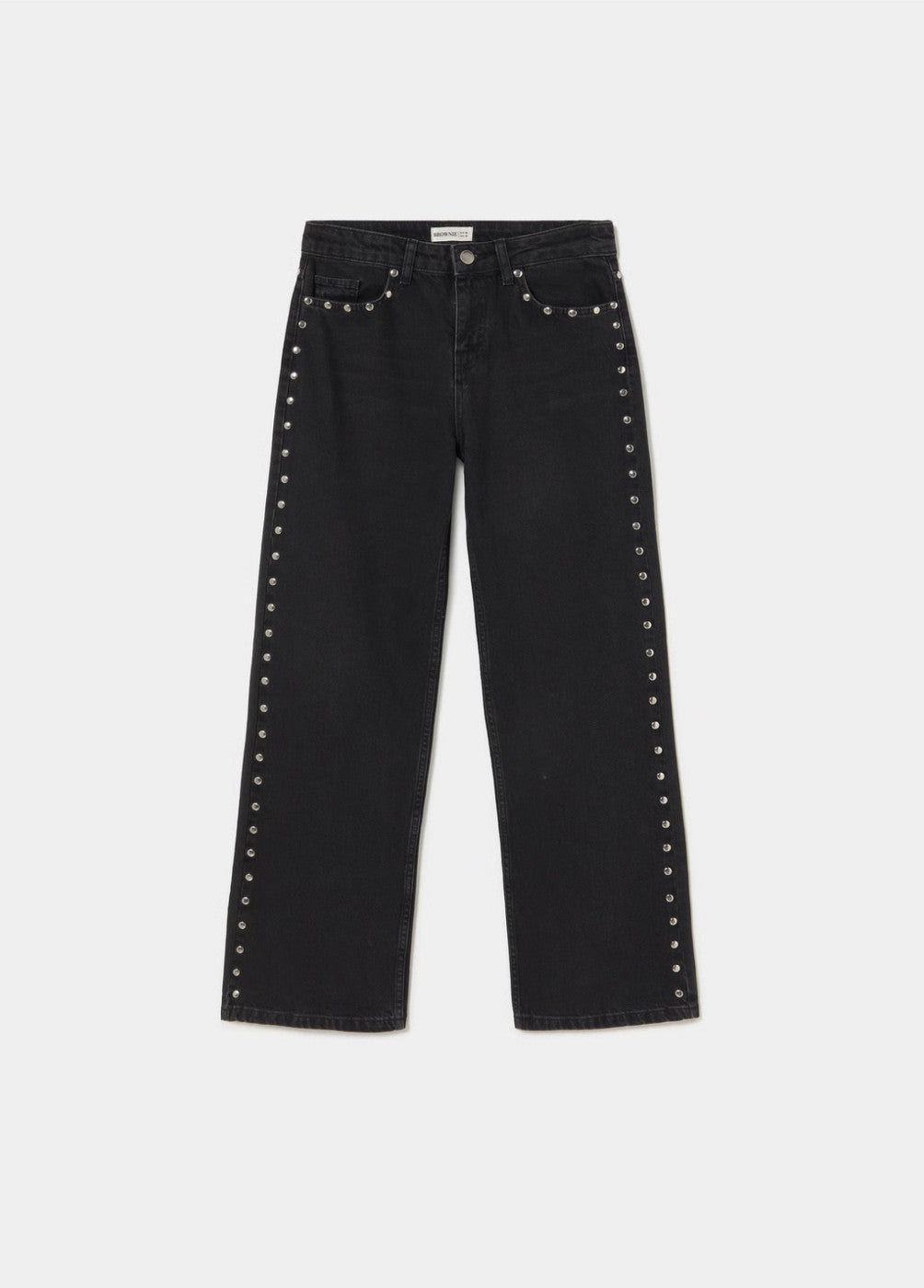 Jeans con borchie a stelle