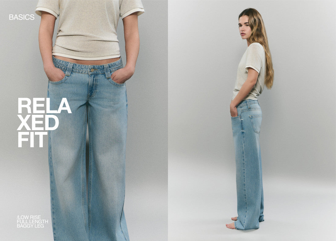 Jeans relaxed a vita bassa