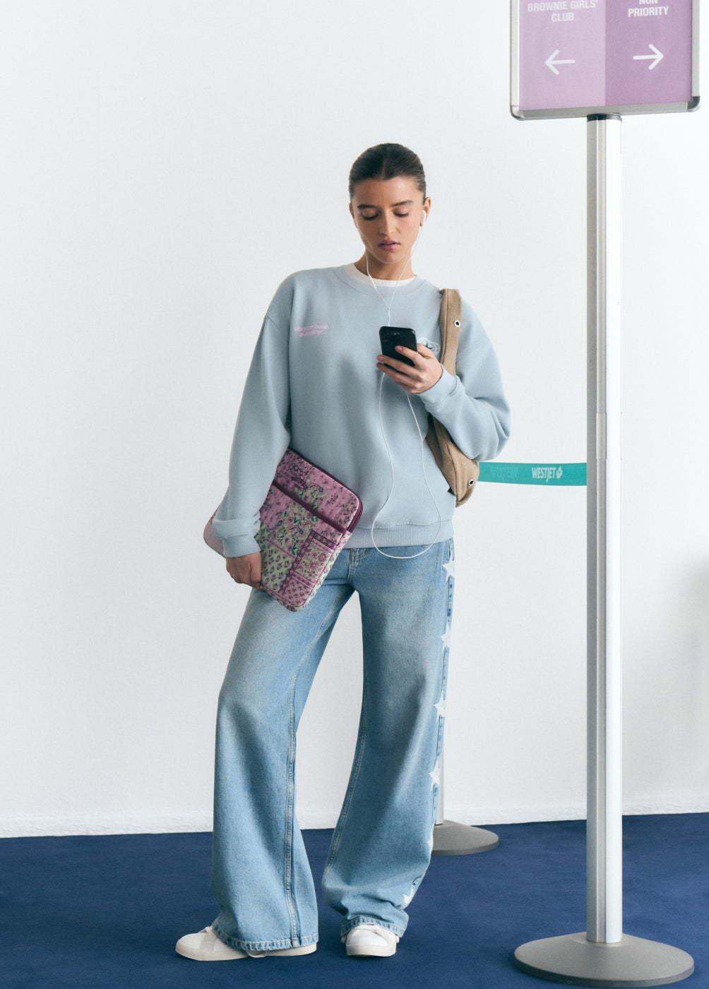 Jeans with side stars