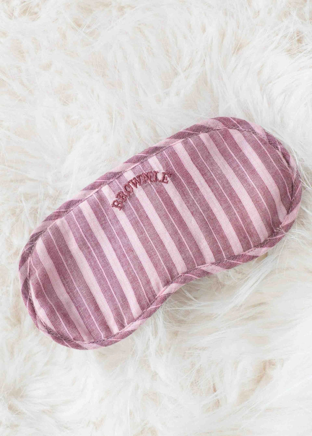 Striped eye mask