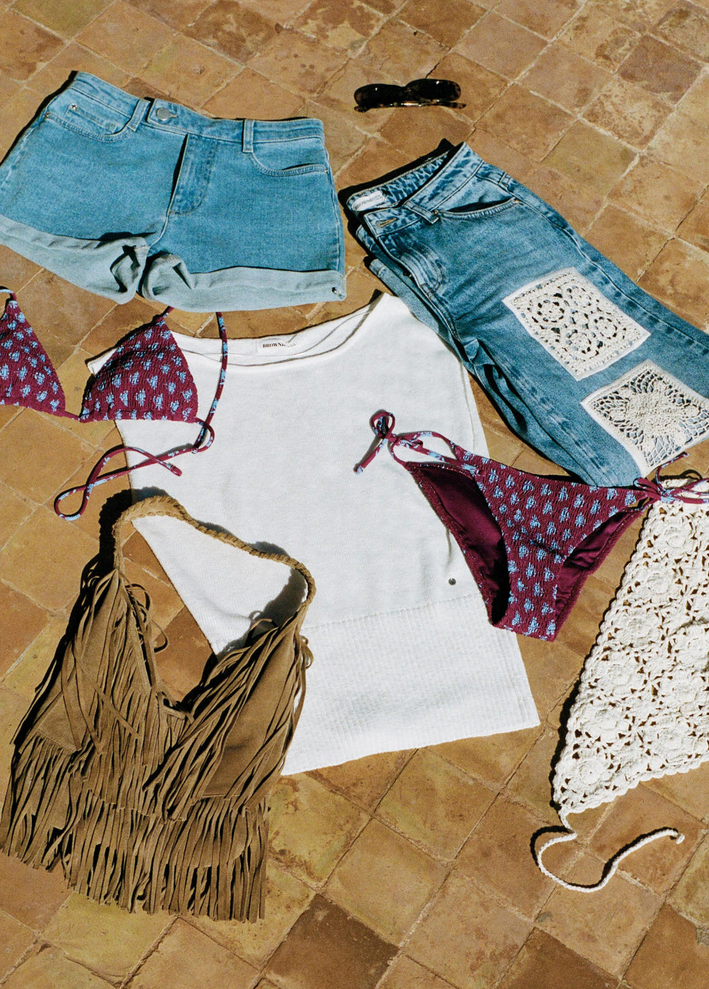 Basic turned-up shorts
