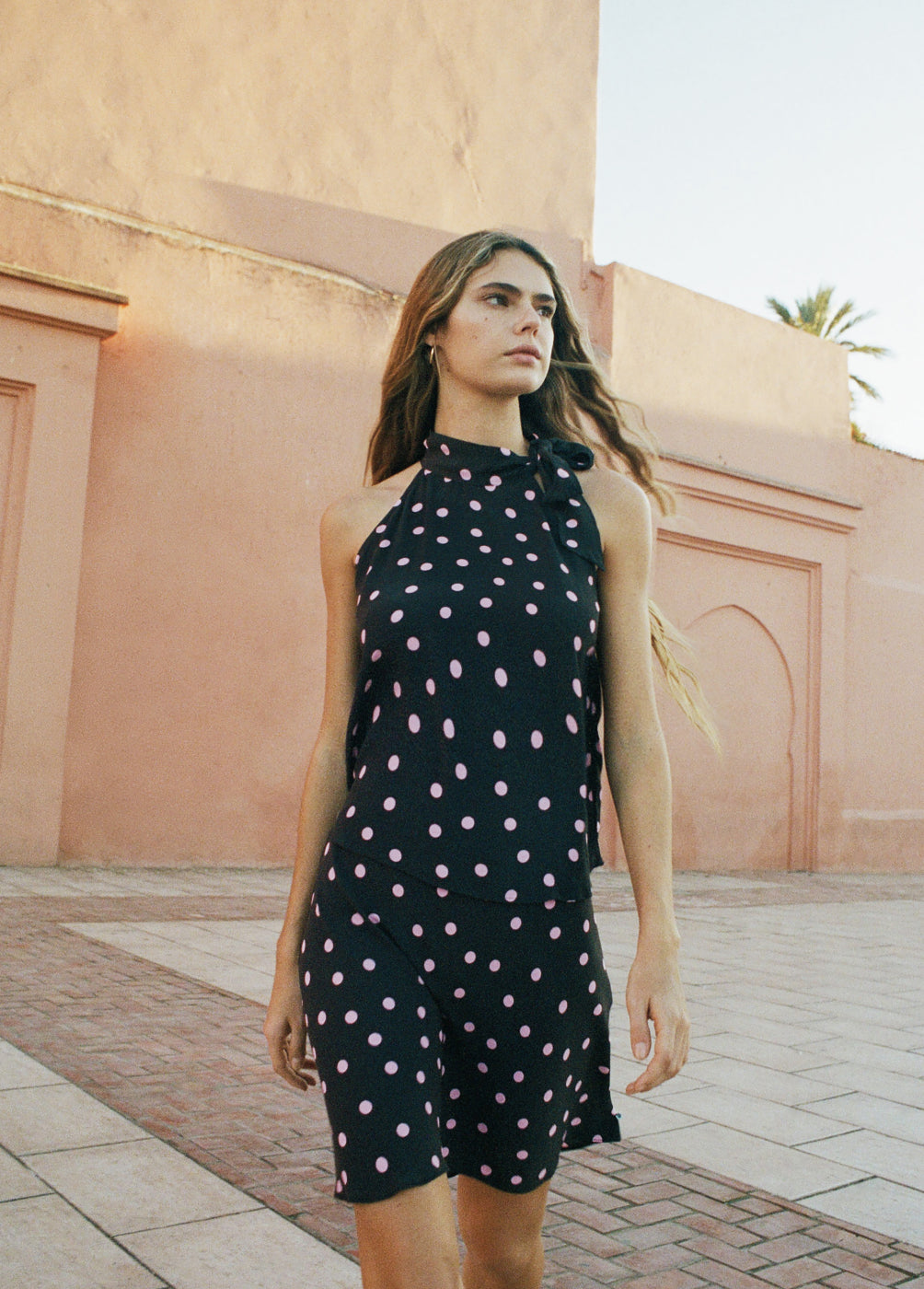 Polka dot skirt