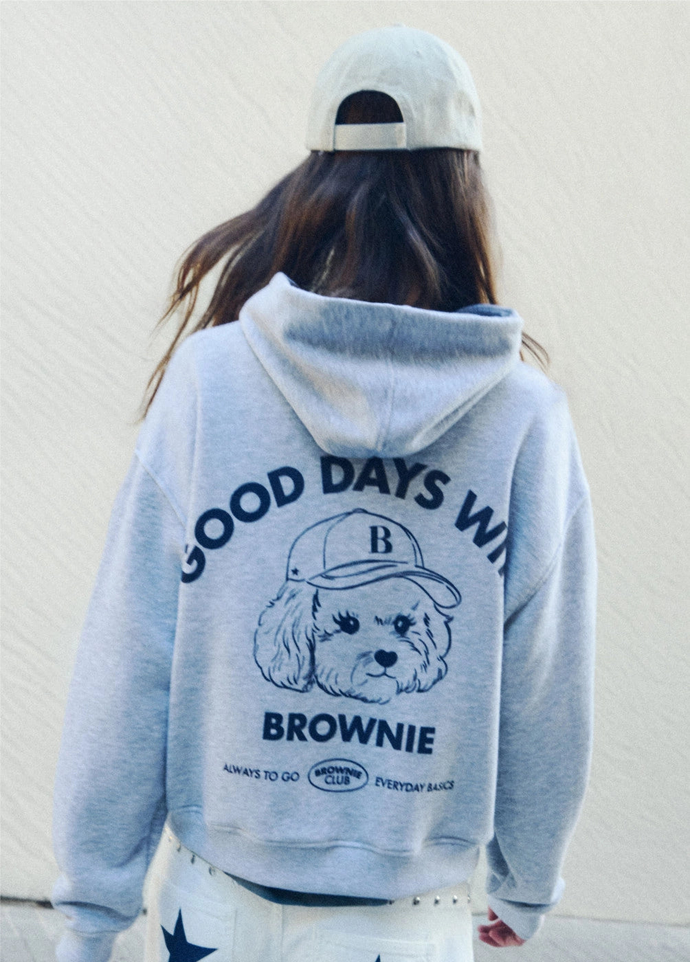 Hoodie with dog print