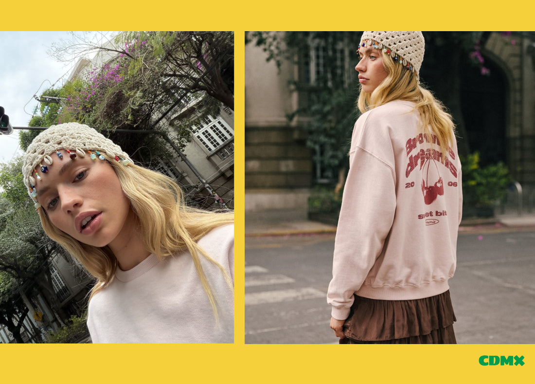 Glitter print sweatshirt