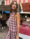 Top halter cuadros