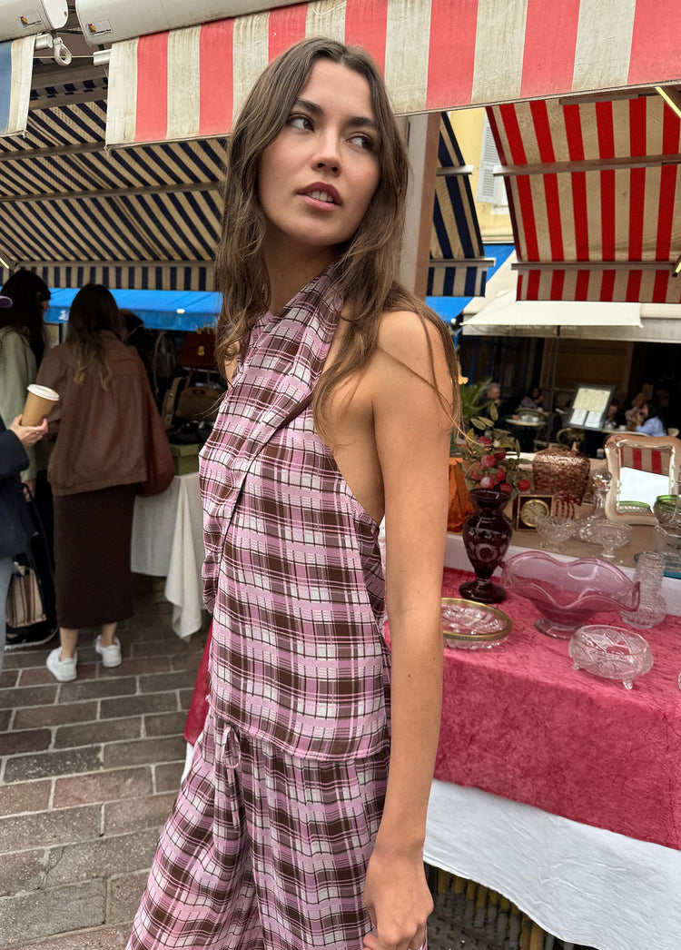 Top halter cuadros