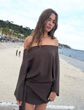 Vestido punto manga murciélago
